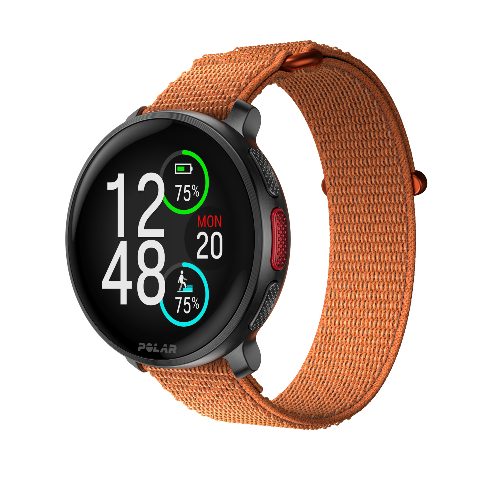 Polar Armband 22mm M/L Hook-Loop ora