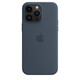 Apple iPhone 14 Pro Max Silikon Case mit MagSafe sturmblau