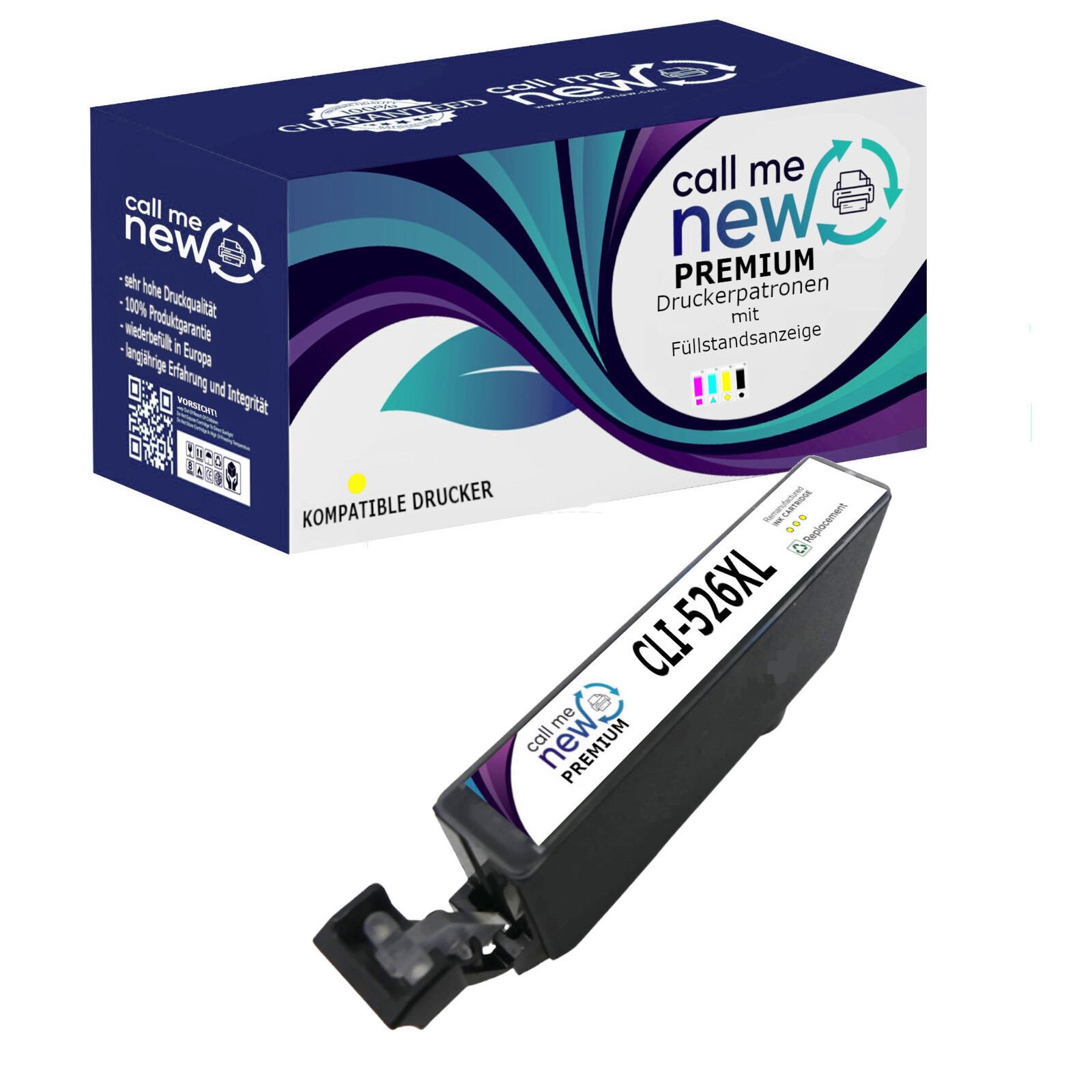 CMN Premium aufber.Tintenpatrone Canon CLI-526 gelb