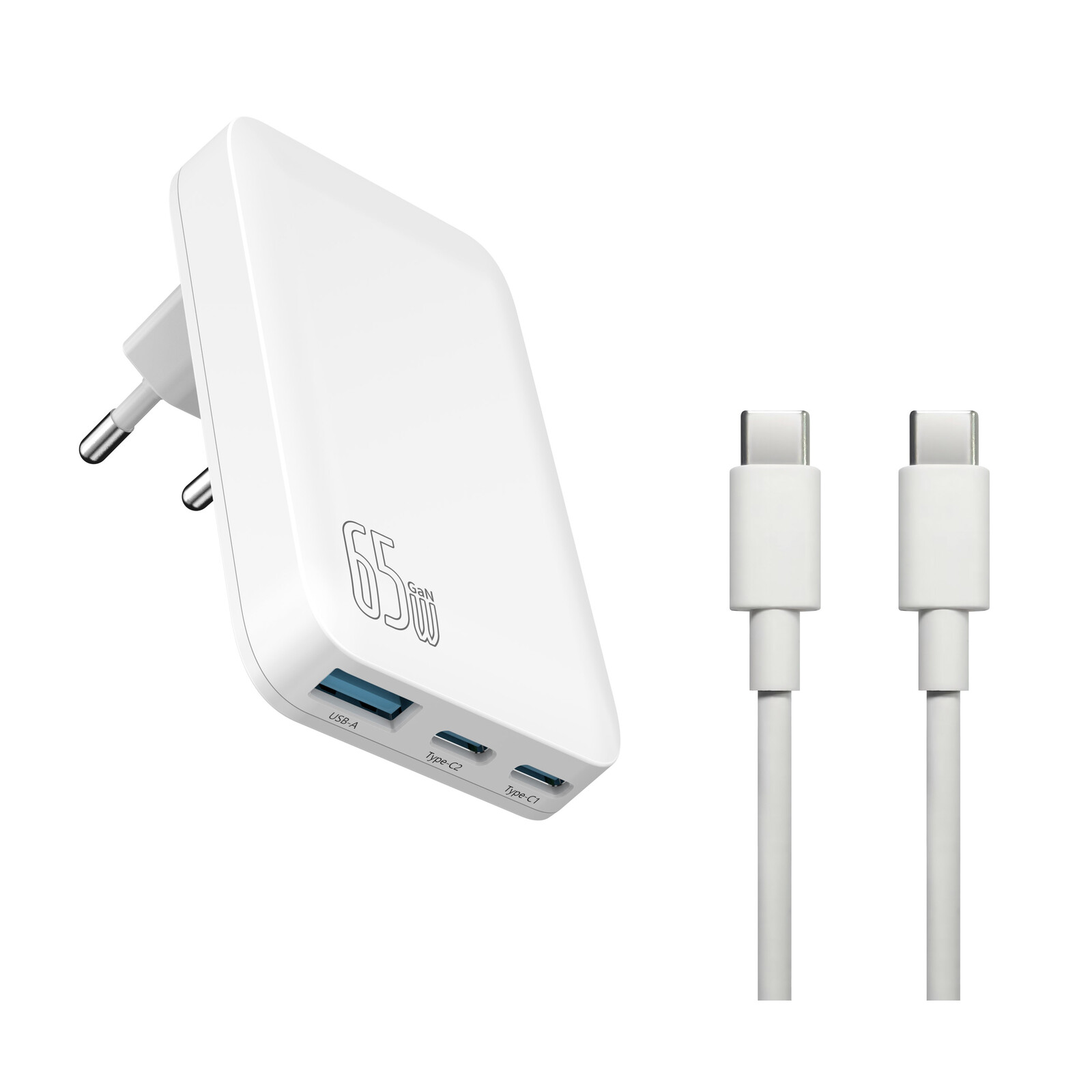 Felixx Premium Reiselader 65W USB-C/USB-A inkl. Kabel