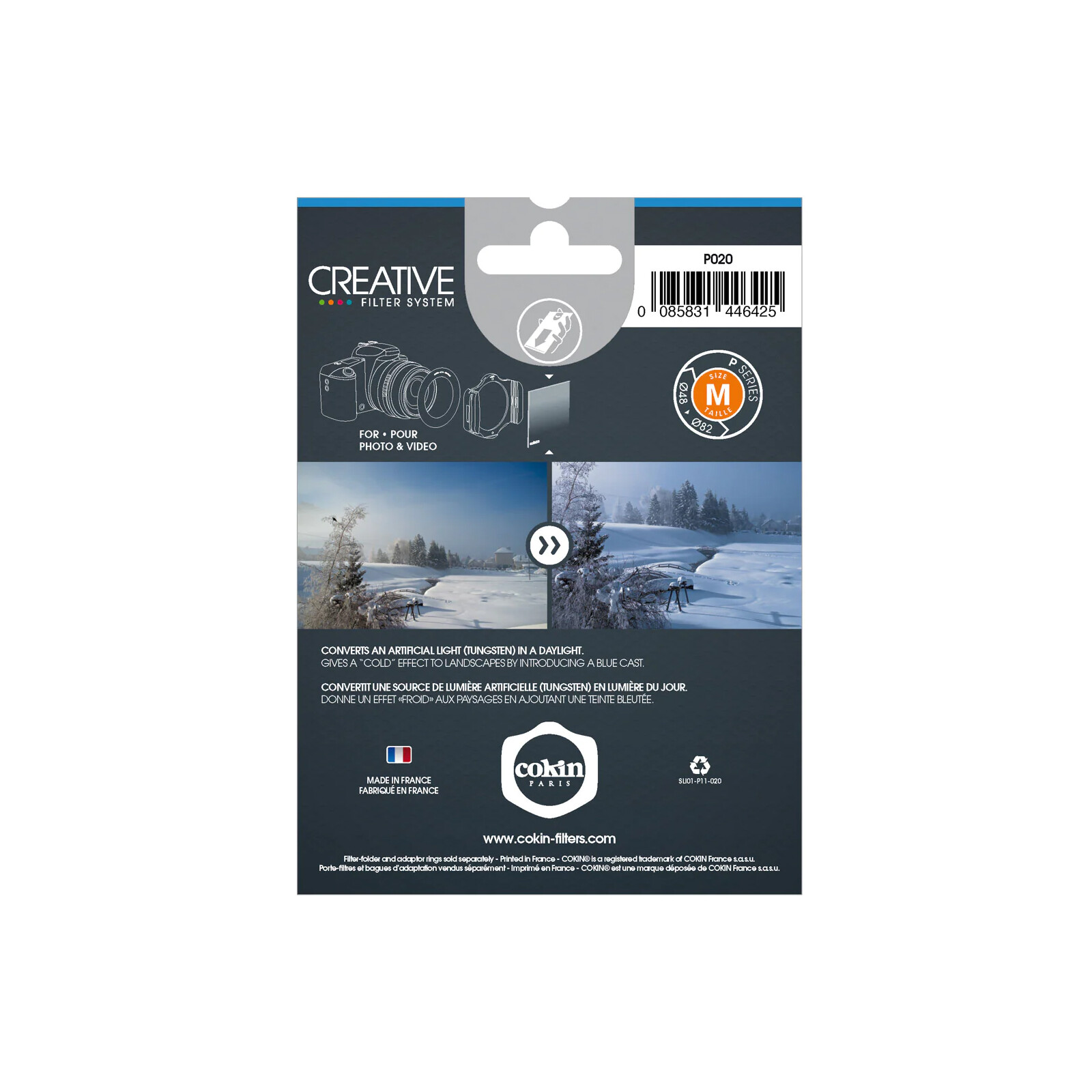 Cokin P020 Konversion Blau 80A