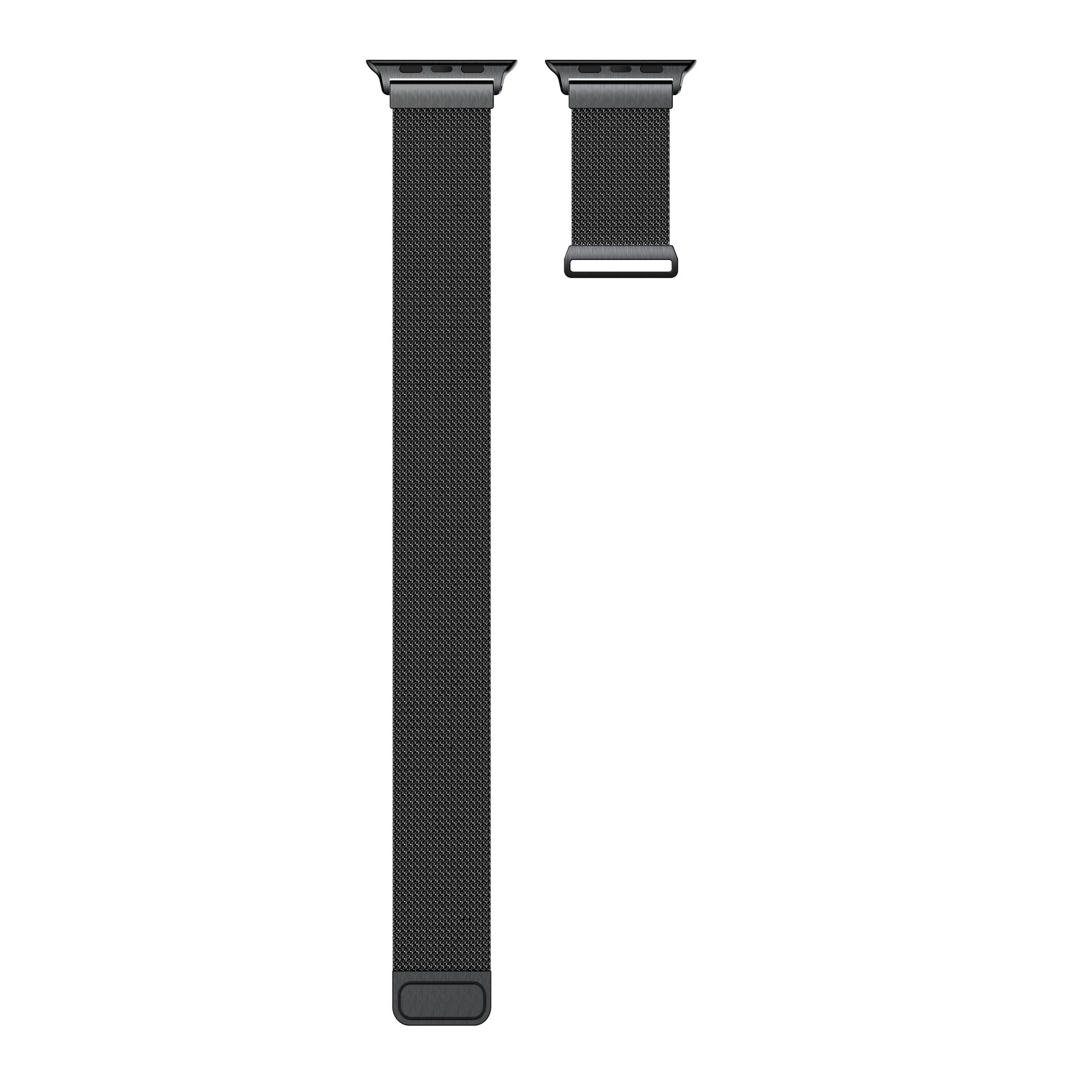 Mika Uhrenarmband Apple 42/44mm Edelstahl Milanaise schwarz