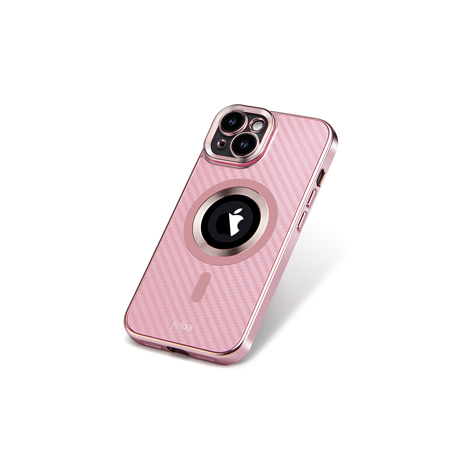 Felixx Back Carbon App iPhone 15 rose