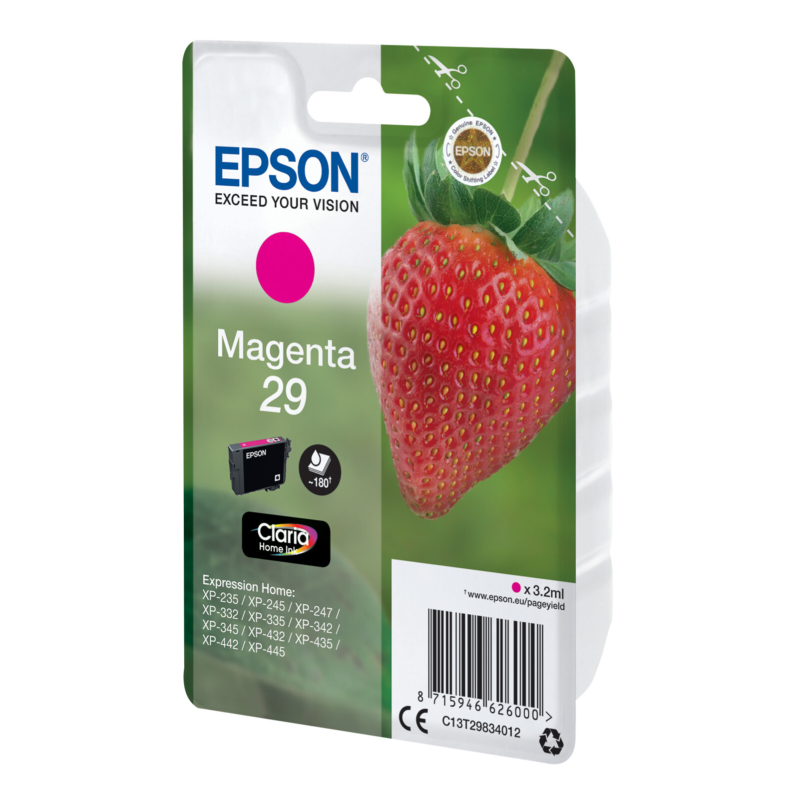 Epson 29 T2983 Tinte Magenta 3,2ml
