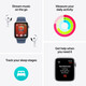 Apple Watch SE LTE 44mm starlight Alu Case + Band S/M