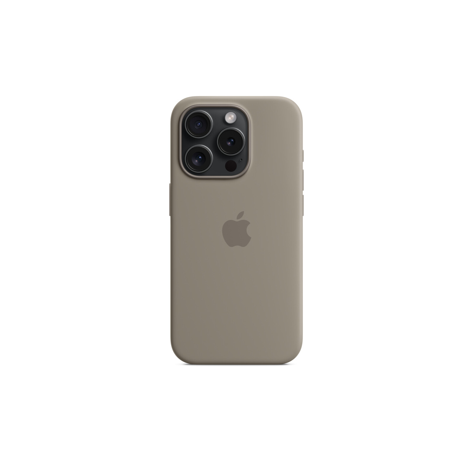 Apple iPhone 15 Pro Silikon Case mit MagSafe clay