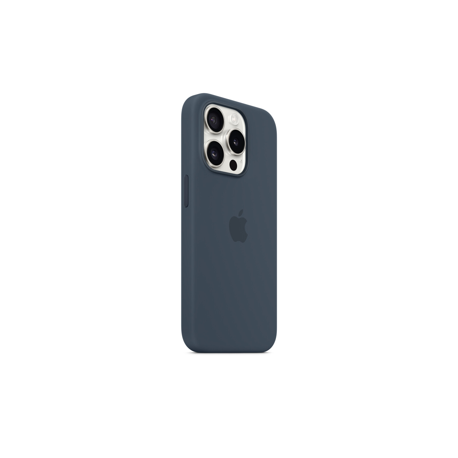 Apple iPhone 15 Pro Silikon Case mit MagSafe storm blue