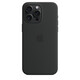 Apple iPhone 15 Pro Max Silikon Case mit MagSafe black