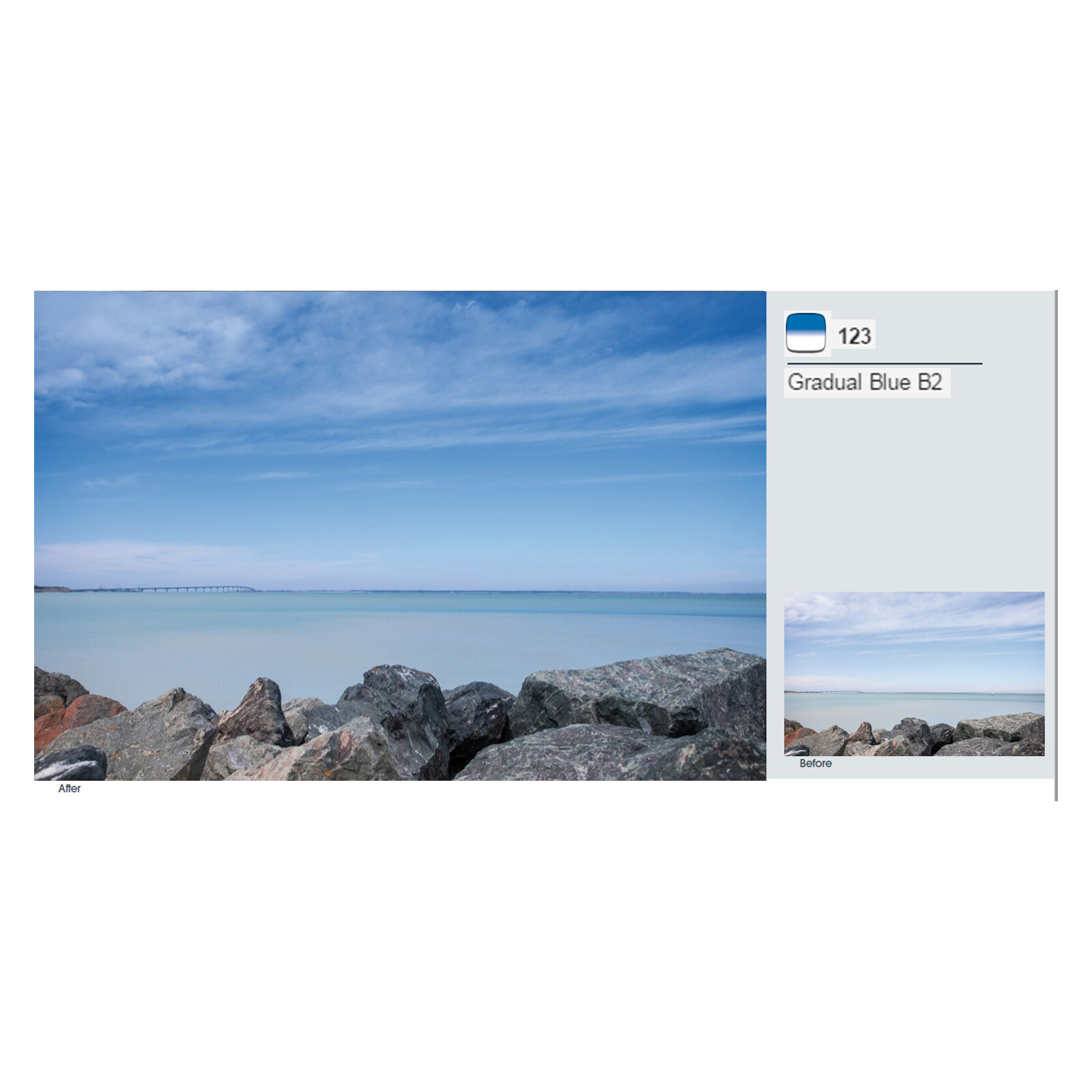 Cokin Z123 Verlauf Blau 2