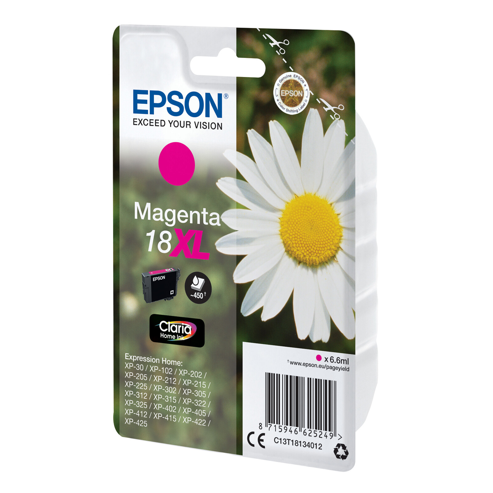 Epson 18XL T1813 Tinte Magenta 6,6ml
