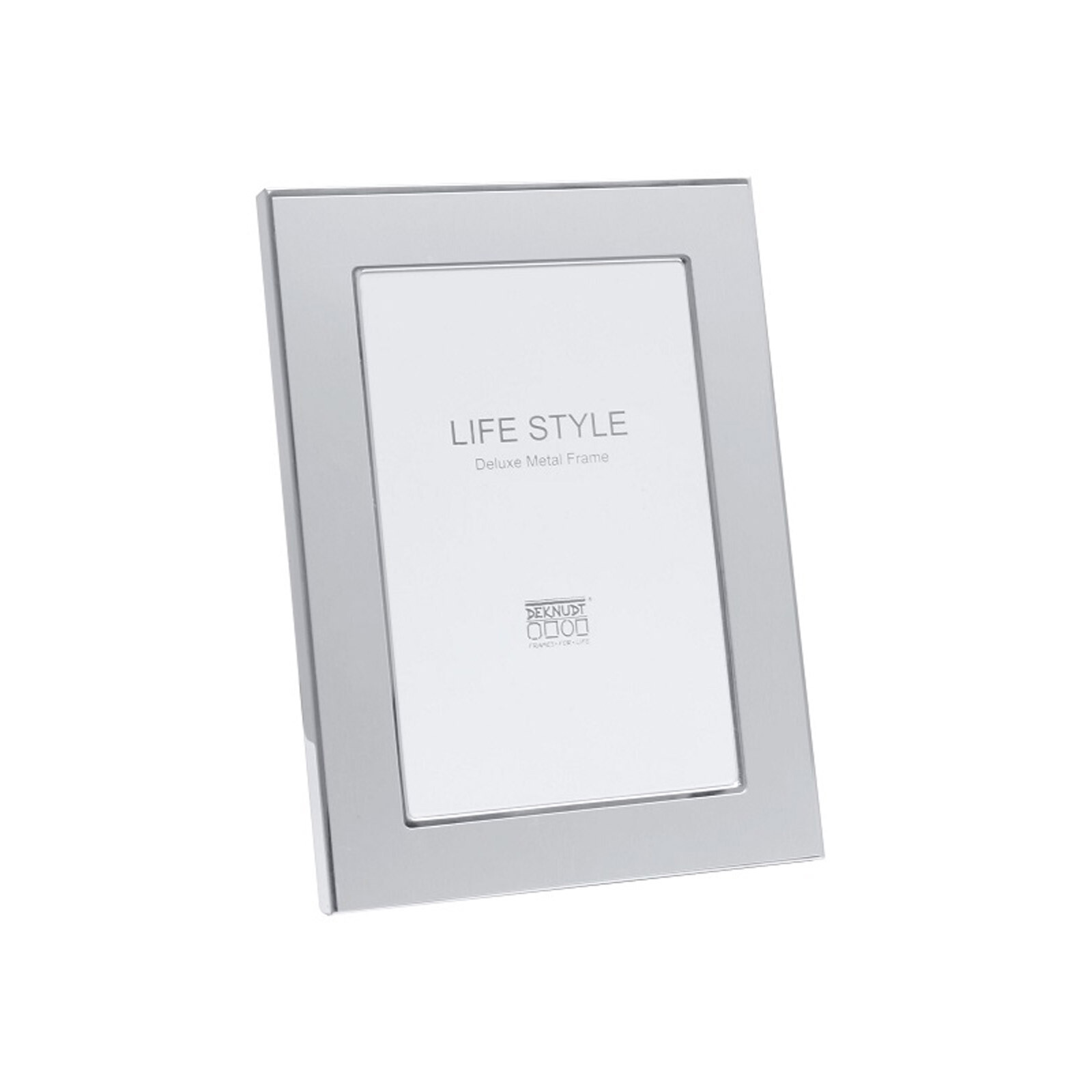 Metallrahmen 10x15 silber matt mit glänzender Kante