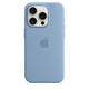 Apple iPhone 15 Pro Silikon Case mit MagSafe winter blue