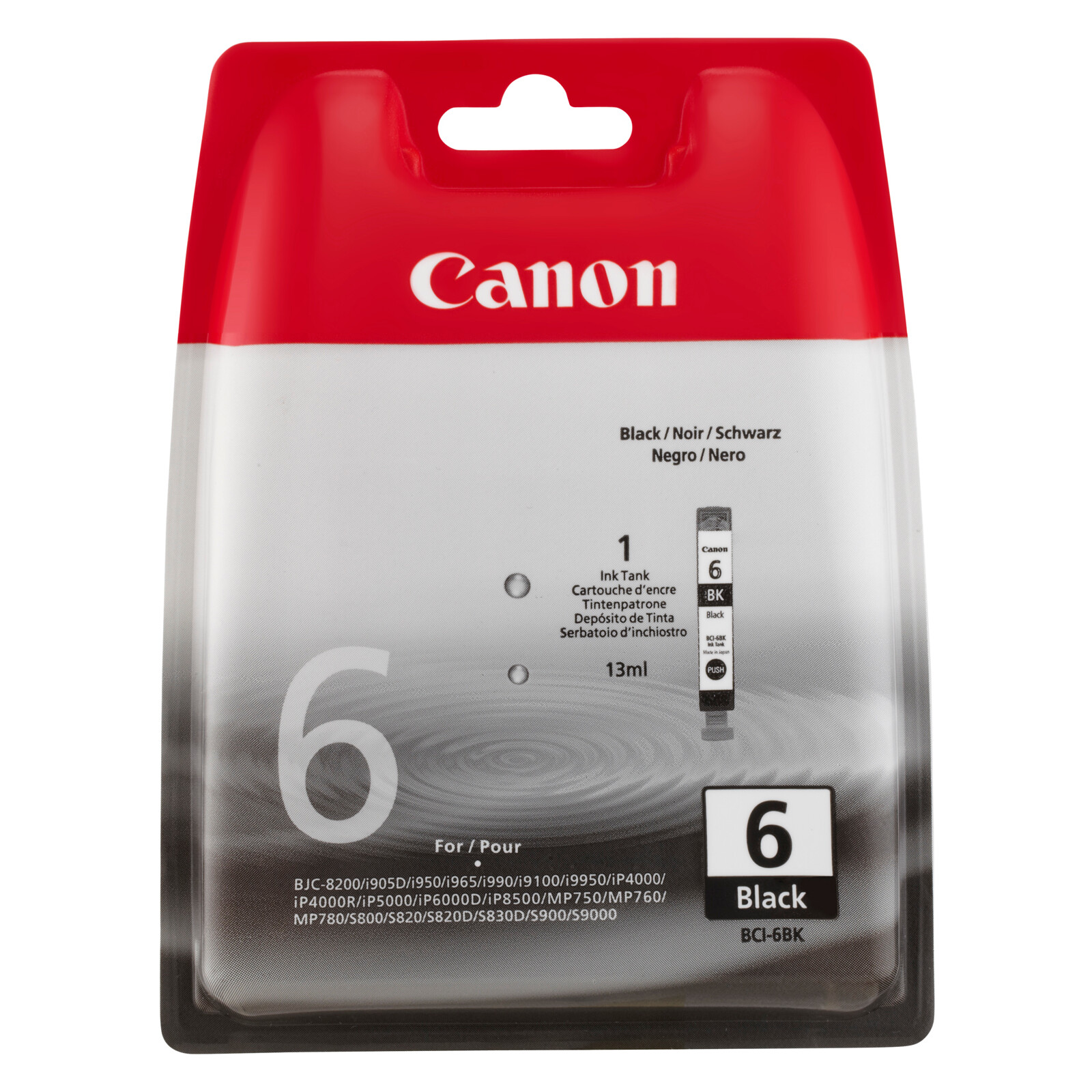 Canon BCI-6BK Tinte black 13ml