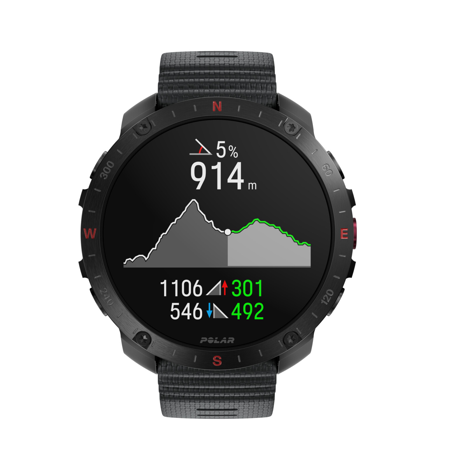 Polar Grit X2 Pro Hook-Loop schwarz