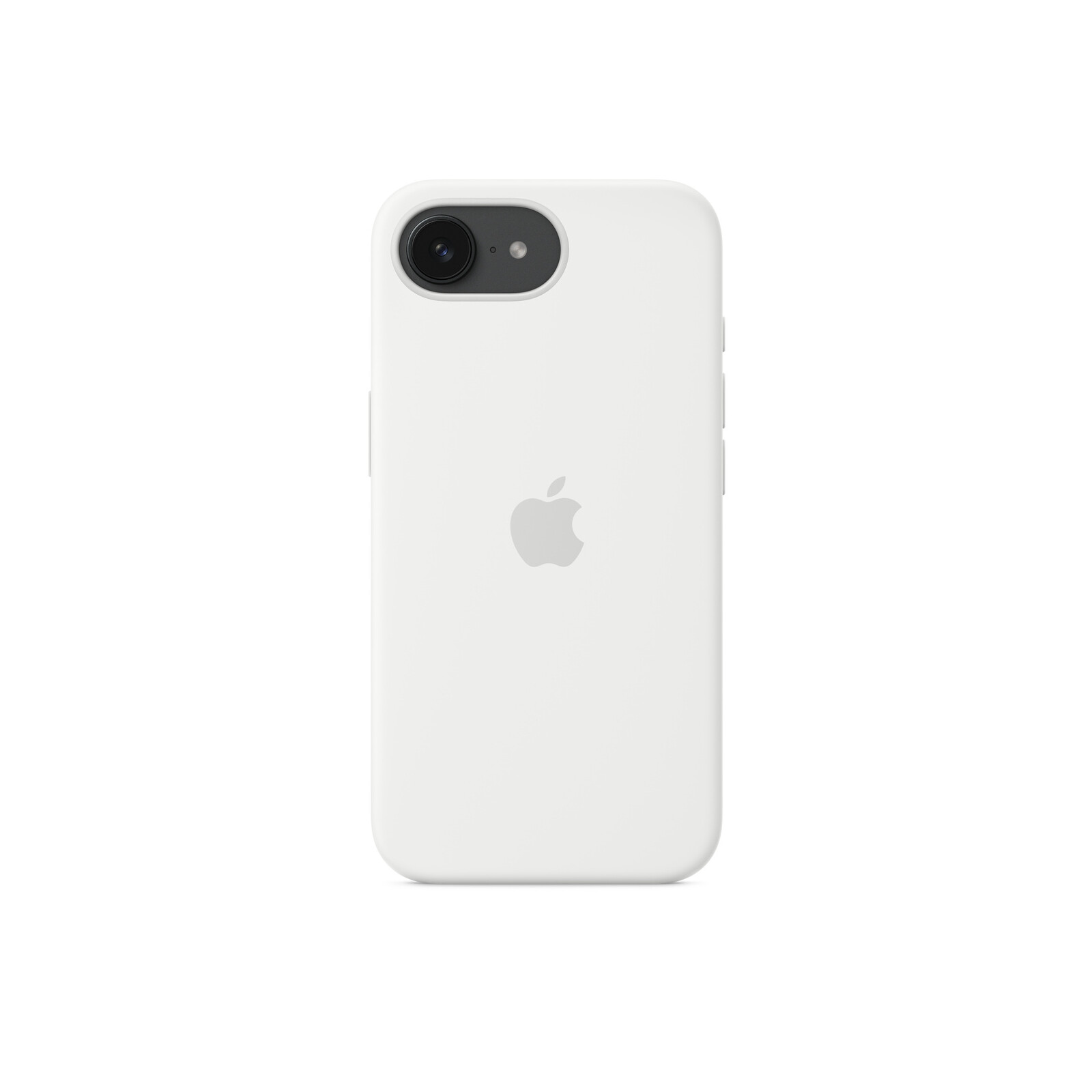 Apple iPhone 16e Silikon Case weiß