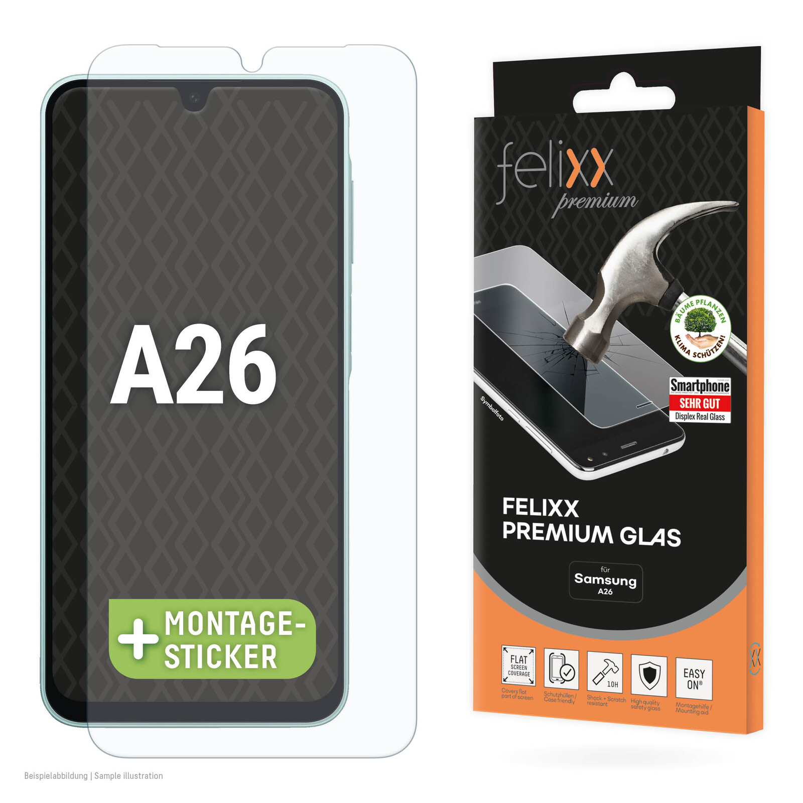 
felixx Premium-Glas  Case friendly Samsung Galaxy A26

