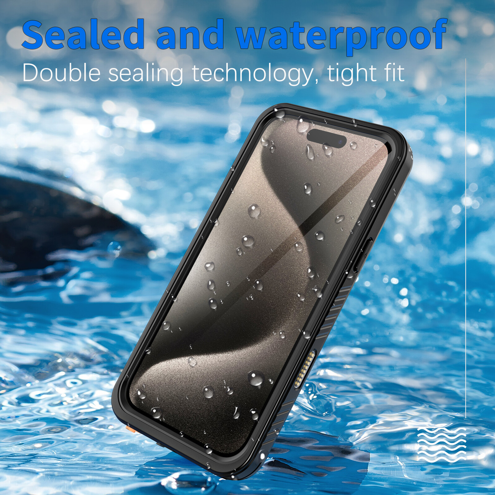 felixx IP68 Waterproof case Black - Apple iPhone 16 Pro Max