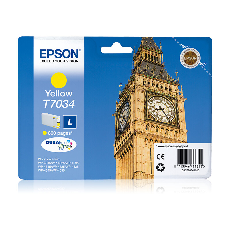 Epson T7034L Tinte Yellow 9,6ml