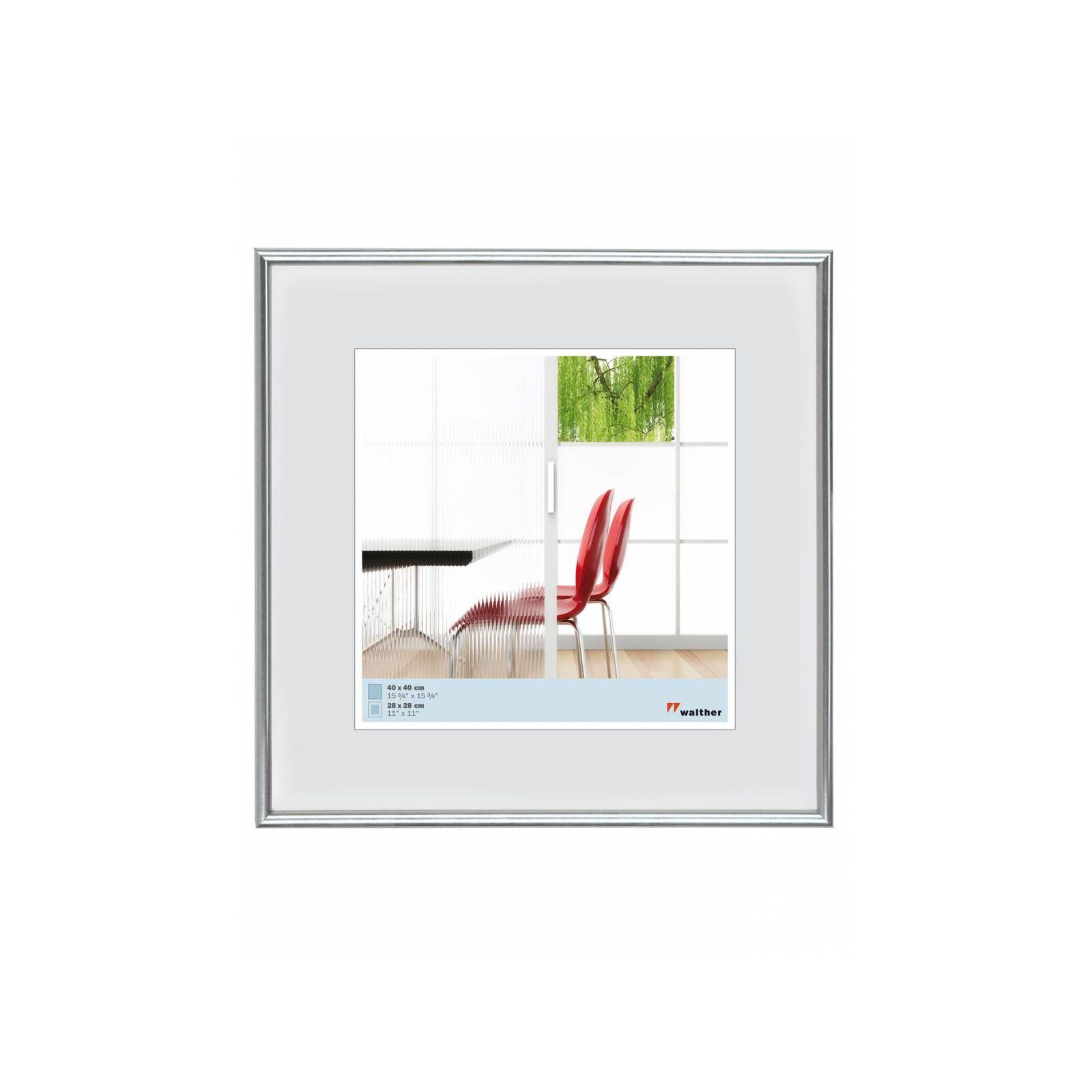 Galeria 50x50 Kunststoff silber