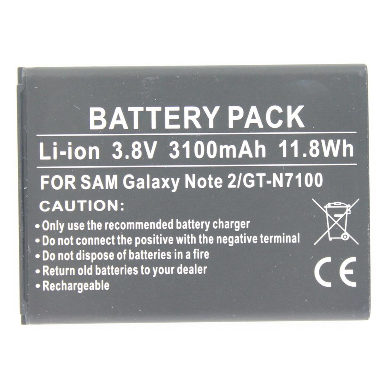 AGI Akku Samsung Galaxy Note II 3.000mAh