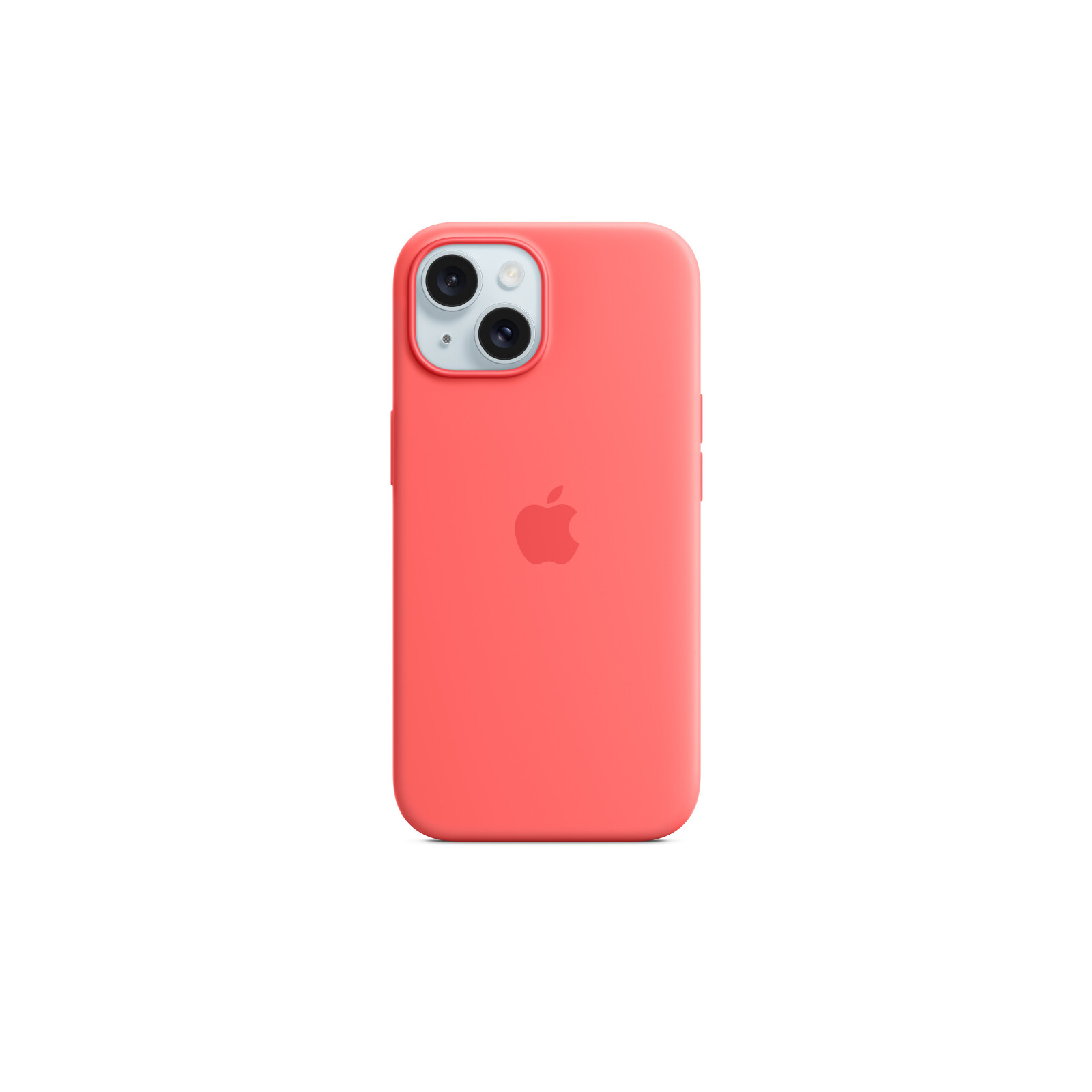 Apple iPhone 15 Silikon Case mit MagSafe guava
