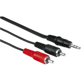 Hama 43333 Audio-Kabel 2 Cinch-Stecker - 3,5-mm-Klinken-Stec Hama 43333 Audio-Kabel 2 Cinch-Stecker - 3,5-mm-Klinken-Stec