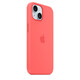 Apple iPhone 15 Silikon Case mit MagSafe guava