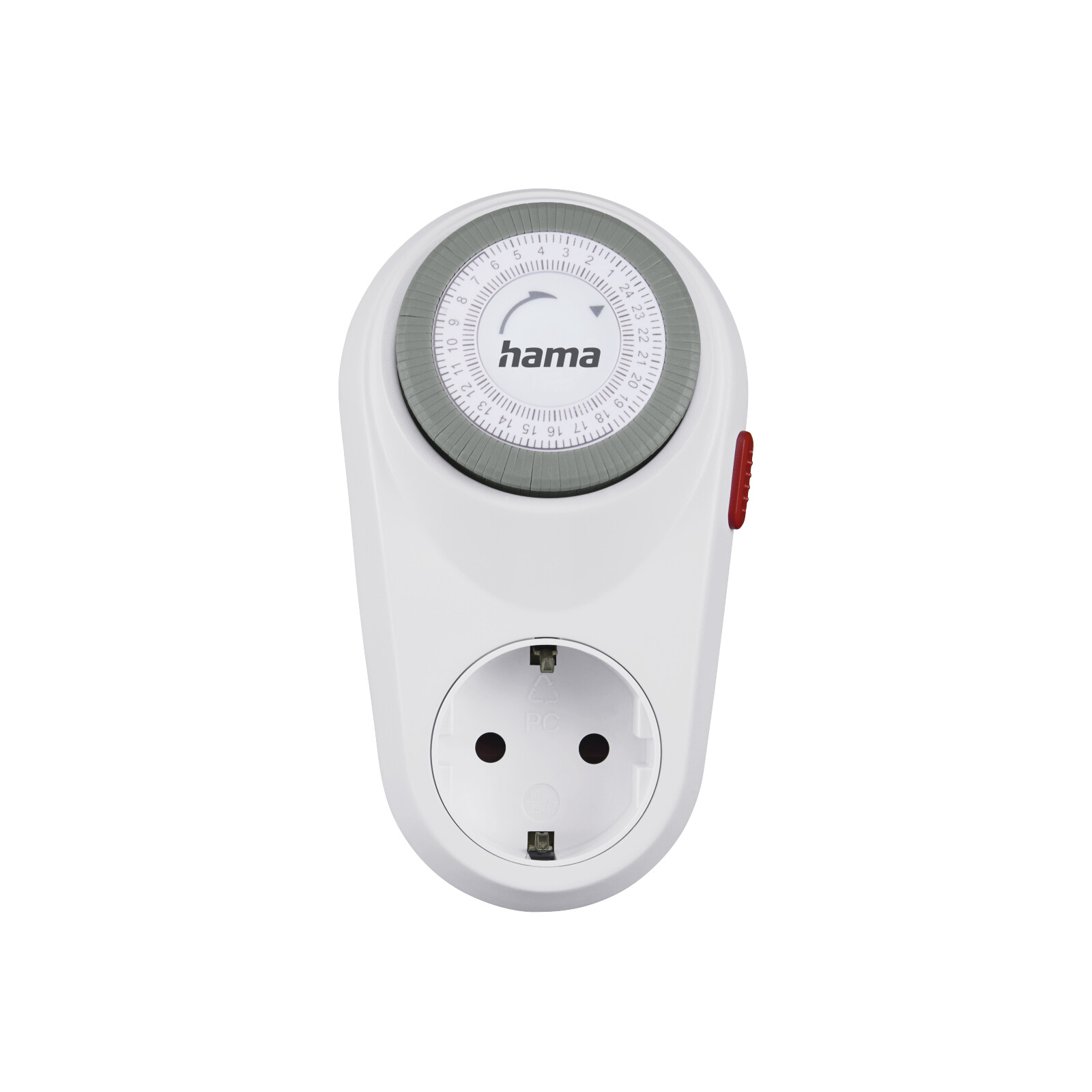 Hama Mechanische Zeitschaltuhr Curved wei&szlig;