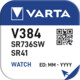 Varta V384 Silver Coin 1,55V