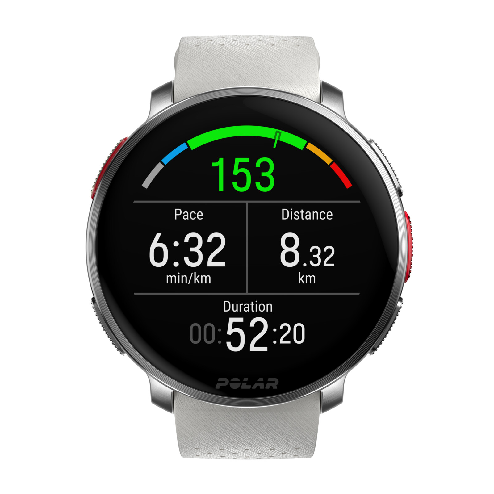 Polar Vantage V3 silver/orange S-L