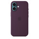  Apple iPhone 16 Silikon Case mit Magsafe plum 