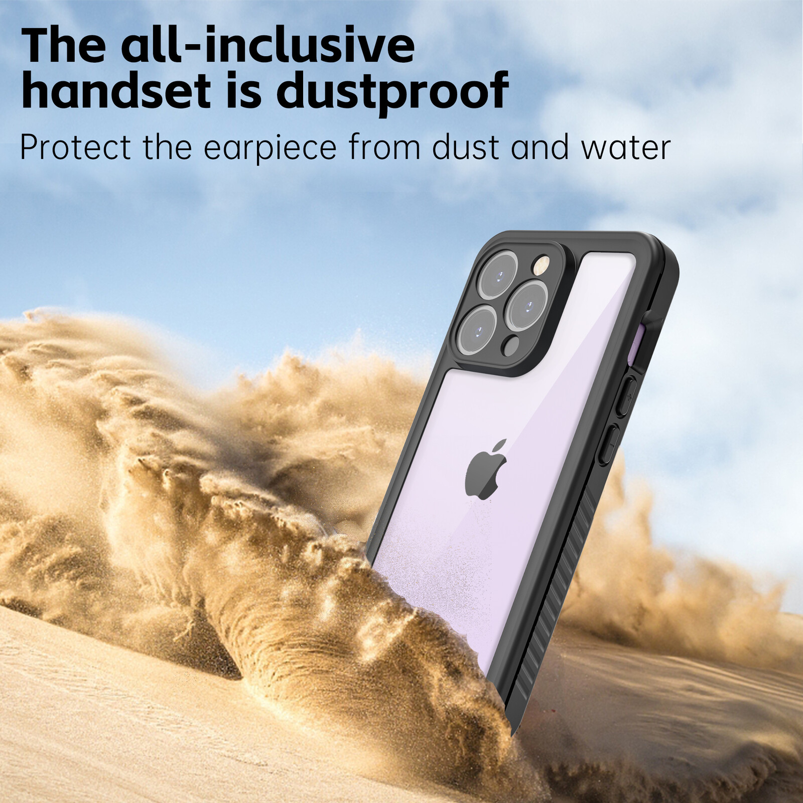 felixx IP68 Waterproof case Black - Apple iPhone 15 Pro Max