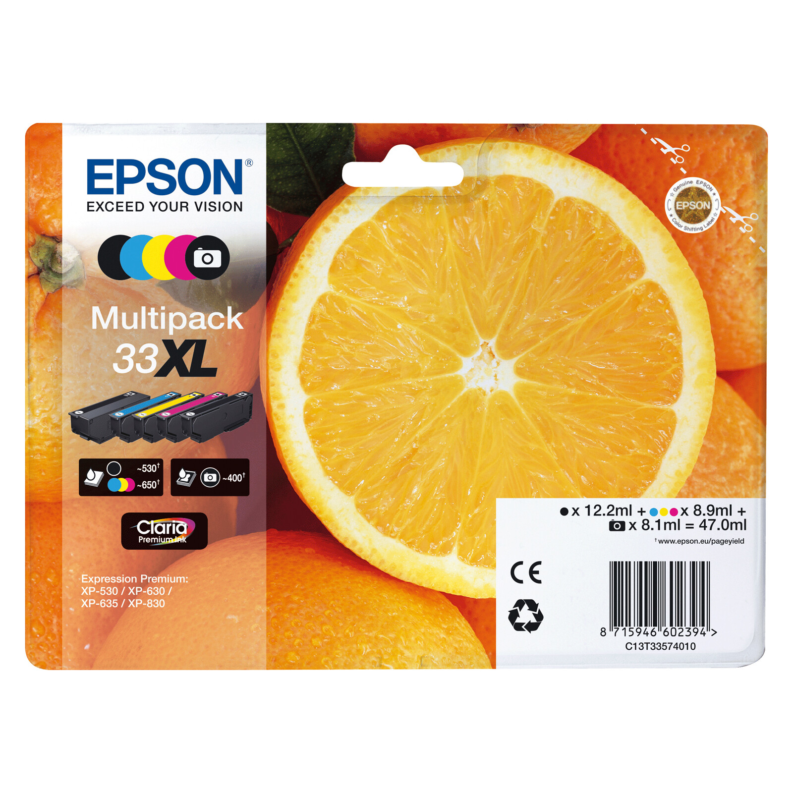 Epson 33XL T3357 Tinte Multipack