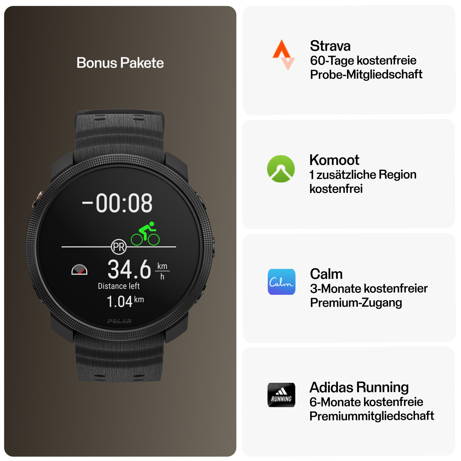 Polar Vantage M3 S-L schwarz