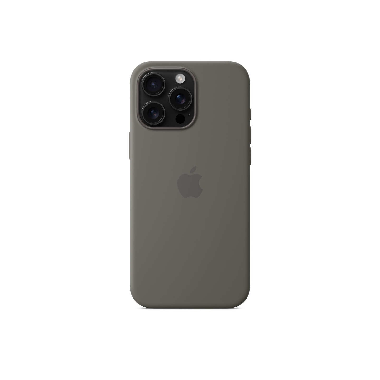 Apple iPhone 16 Pro Max Silikon Case mit Magsafe stone gray