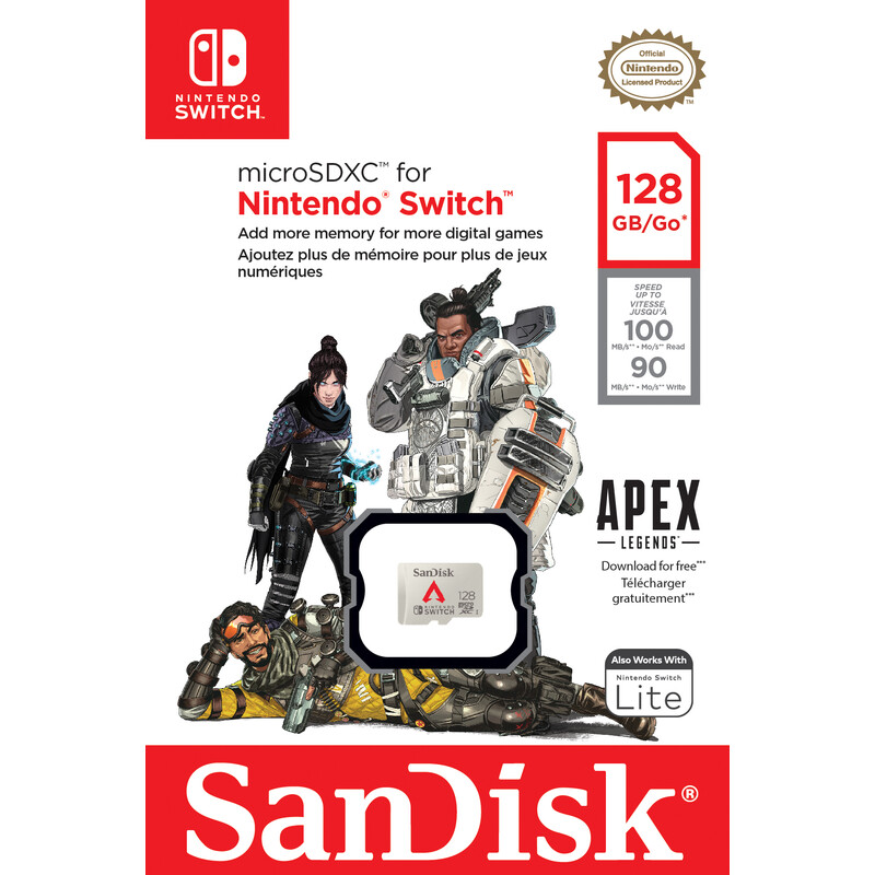 SanDisk mSDXC 128GB Nintendo Switch Edition
