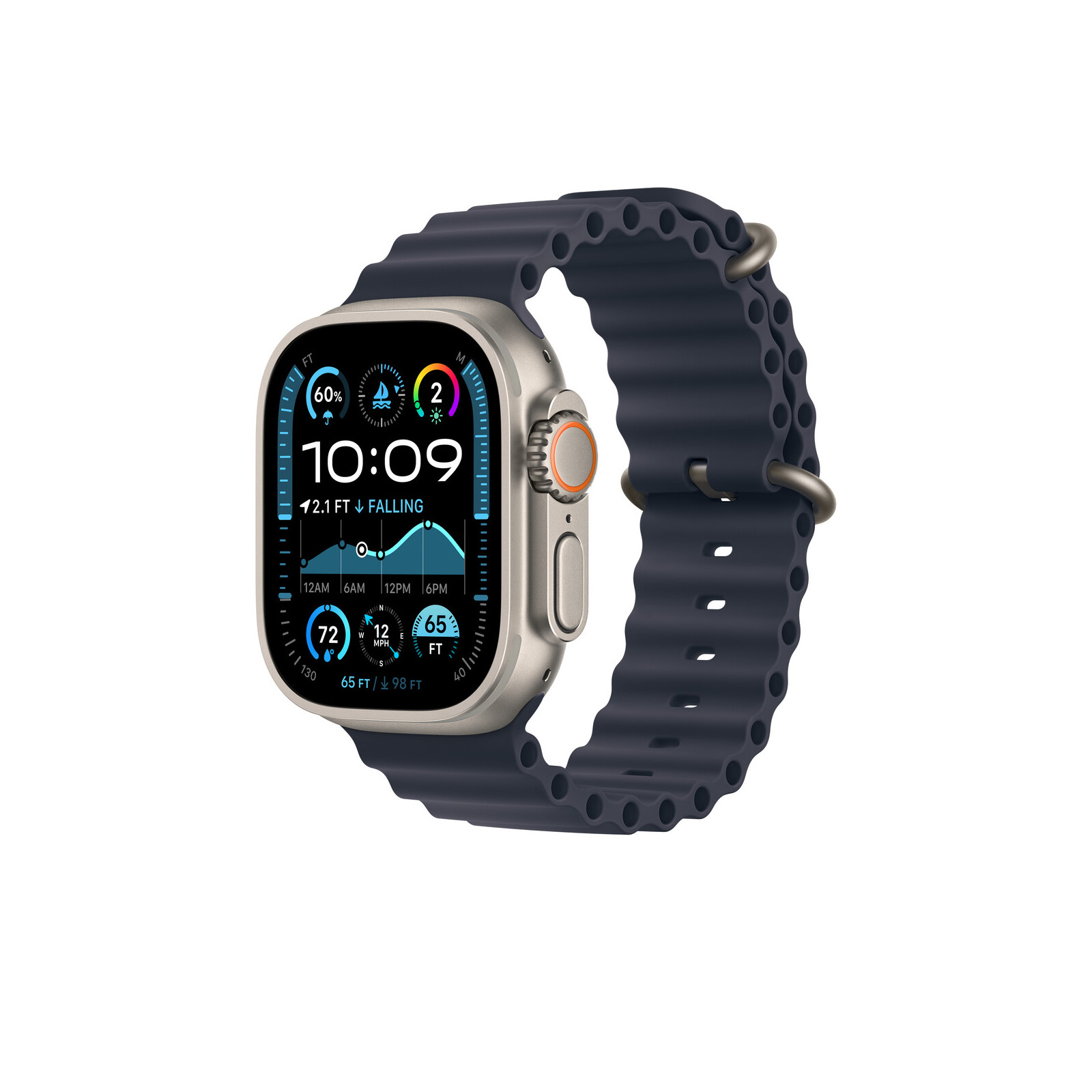 Apple Watch 49mm Oceanarmband Verlängerung blau