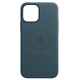 Apple iPhone 12/12 Pro Leder Case mit MagSafe baltischblau
