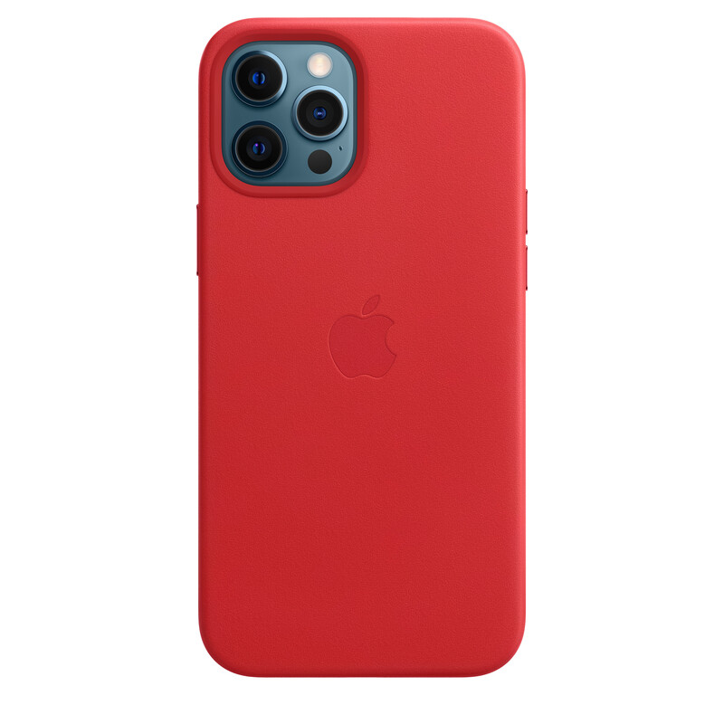 Apple iPhone 12/12 Pro Max Leder Case mit MagSafe productred