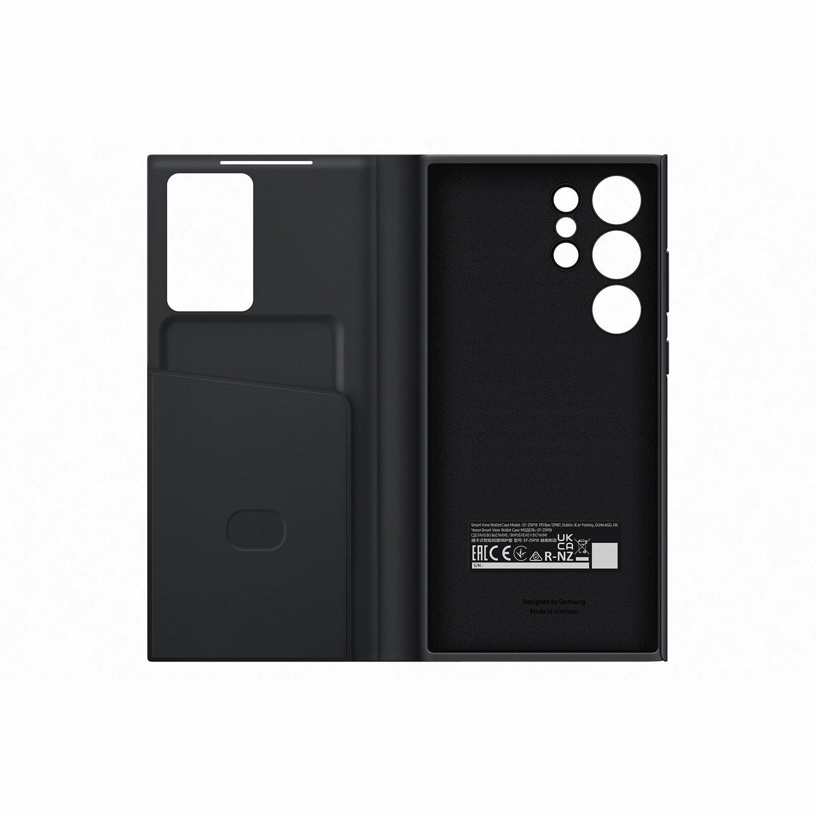 Samsung Book Cover Smart View Wallet Galaxy S23 Ultra black 