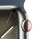 Apple Watch S9 GPS+Cellular Edelstahl silber 41mm M/L sturm