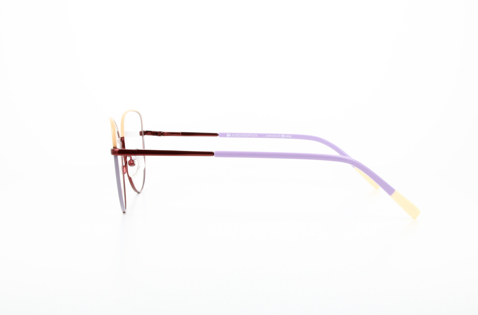 Lunettes Kioto Nakamura Modèle KNM116 - Monture Ovale Noir/rouge/argent - Métal - Neuf Sans étiquette