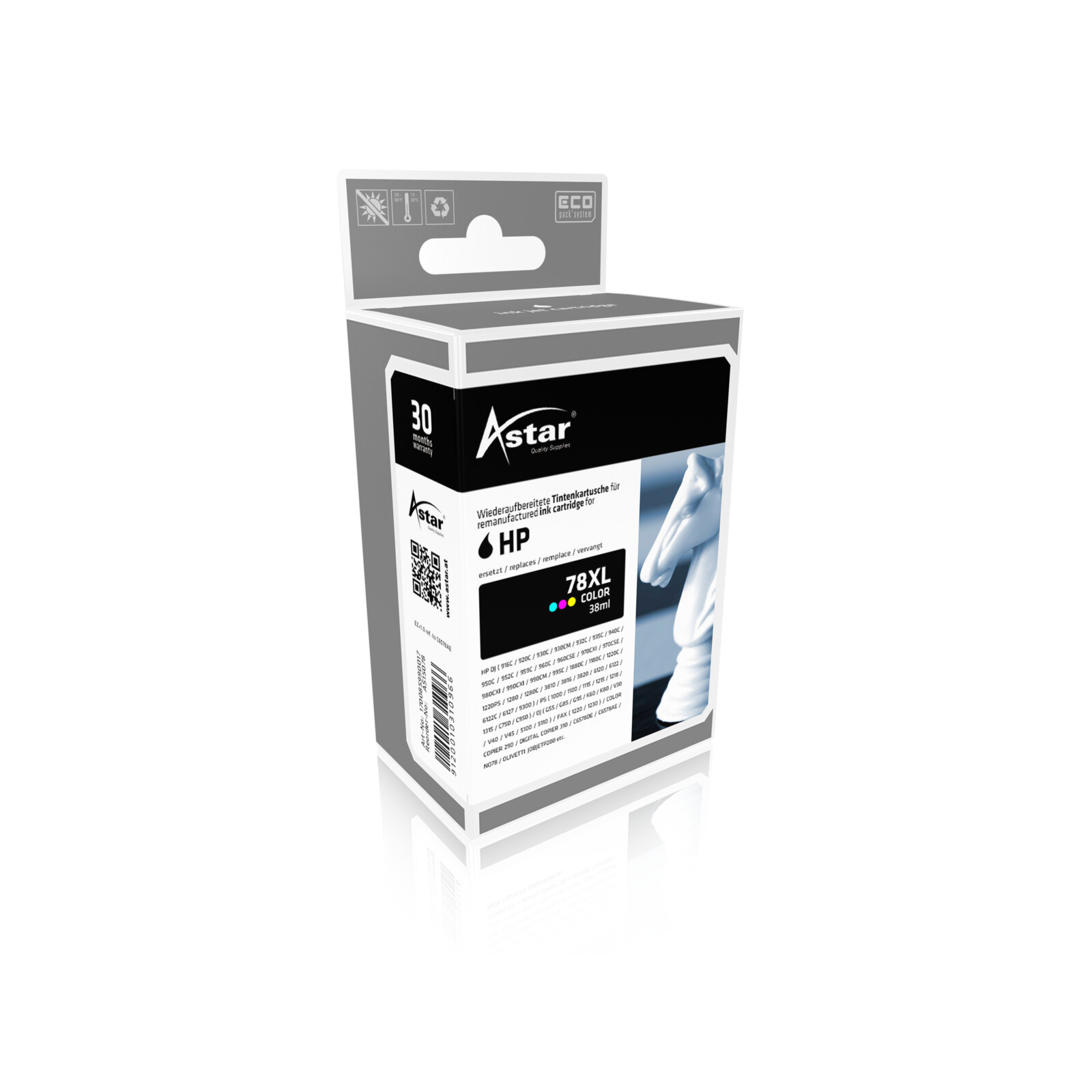 Astar HP78 inkl. Chip color 39ml