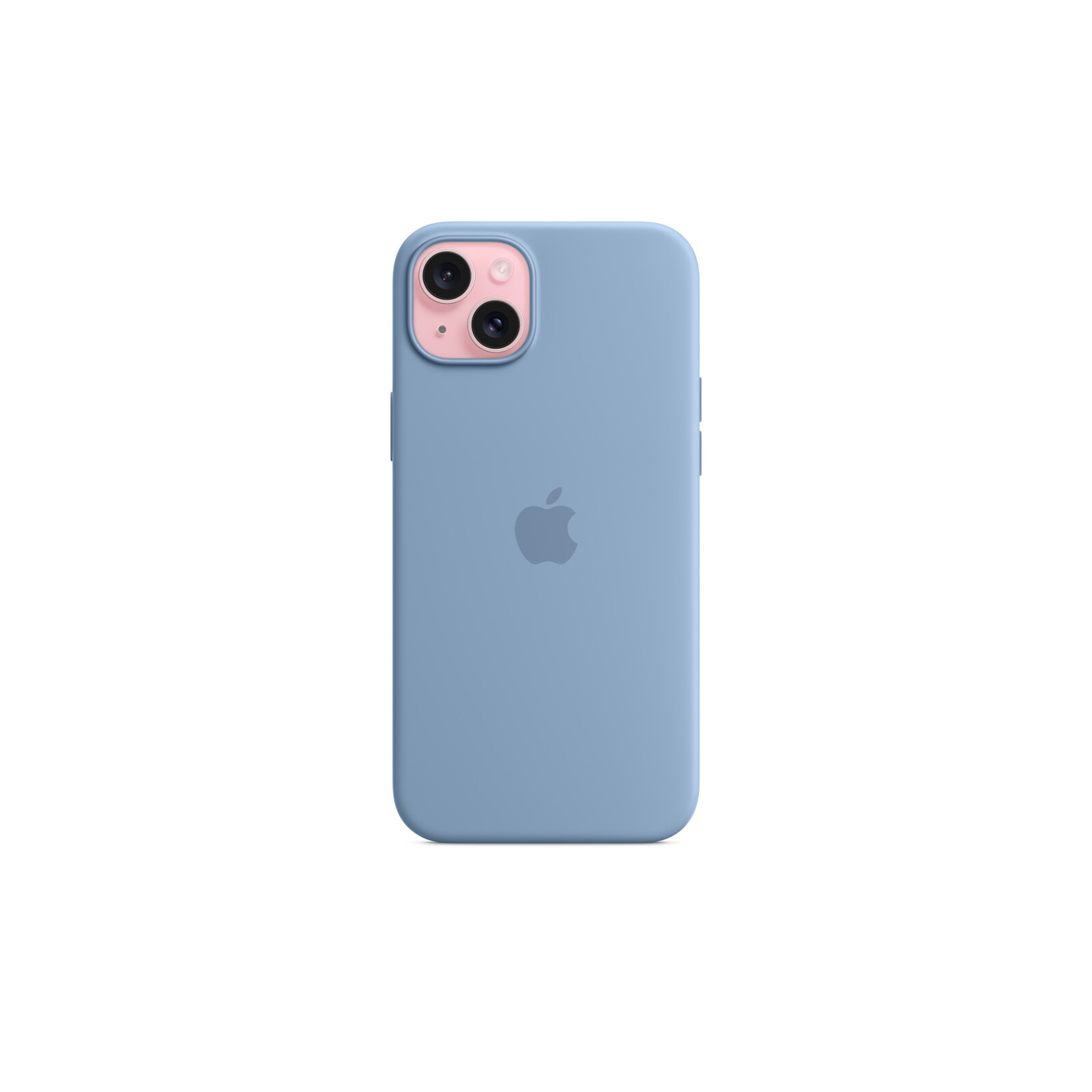 Apple iPhone 15 Plus Silikon Case mit MagSafe winter blue