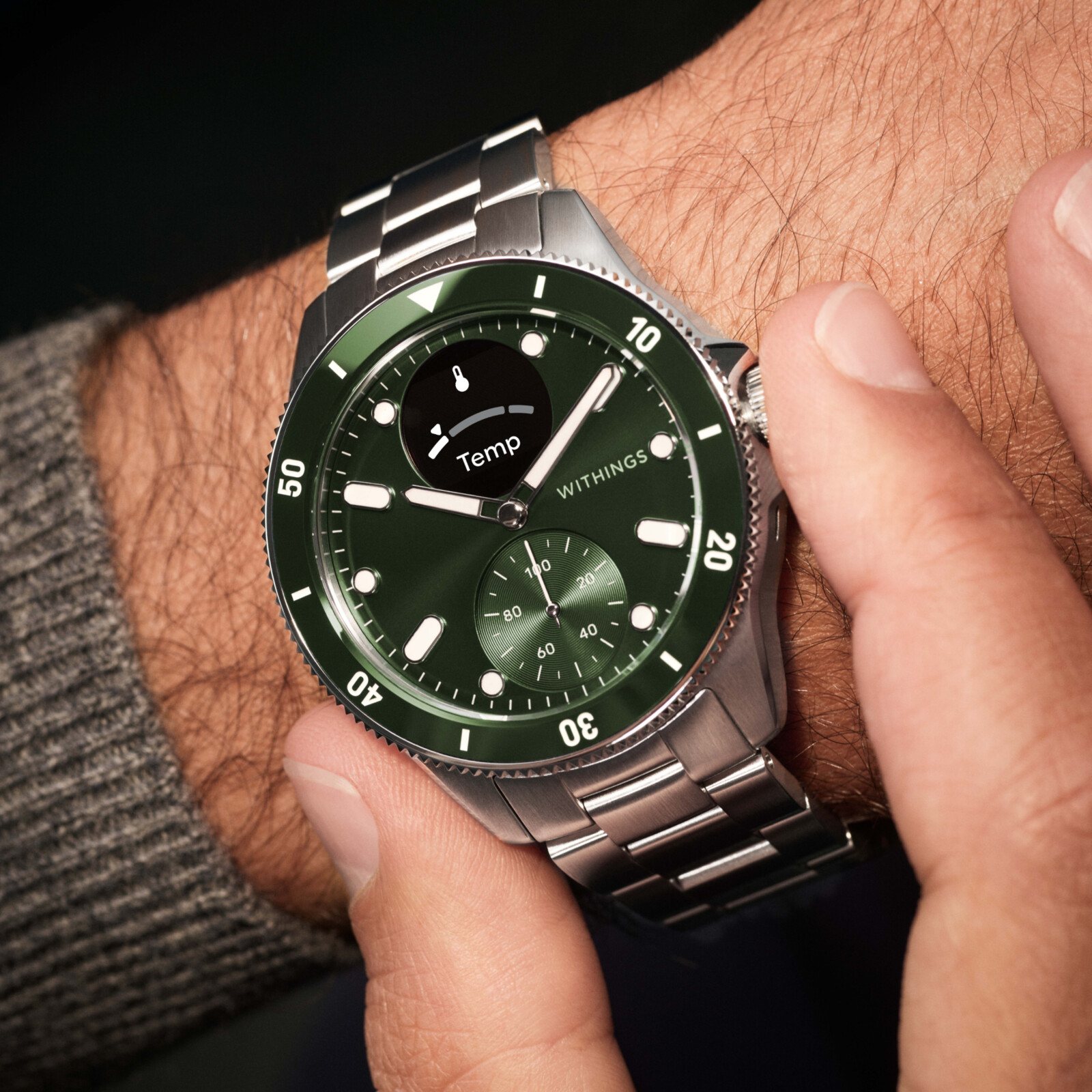Withings ScanWatch Nova gr&uuml;n