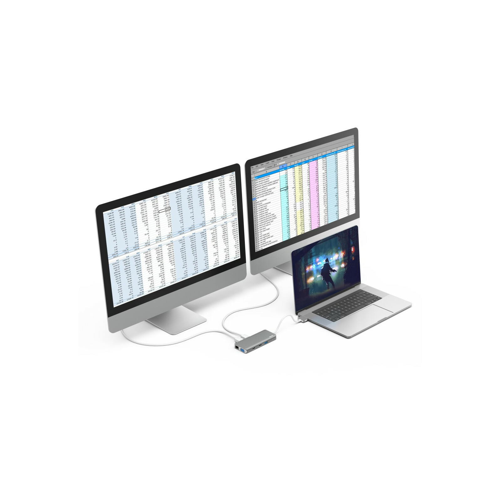 Hama USB-C Hub Connect2Mac Multiport Apple MacBook Air/Pro