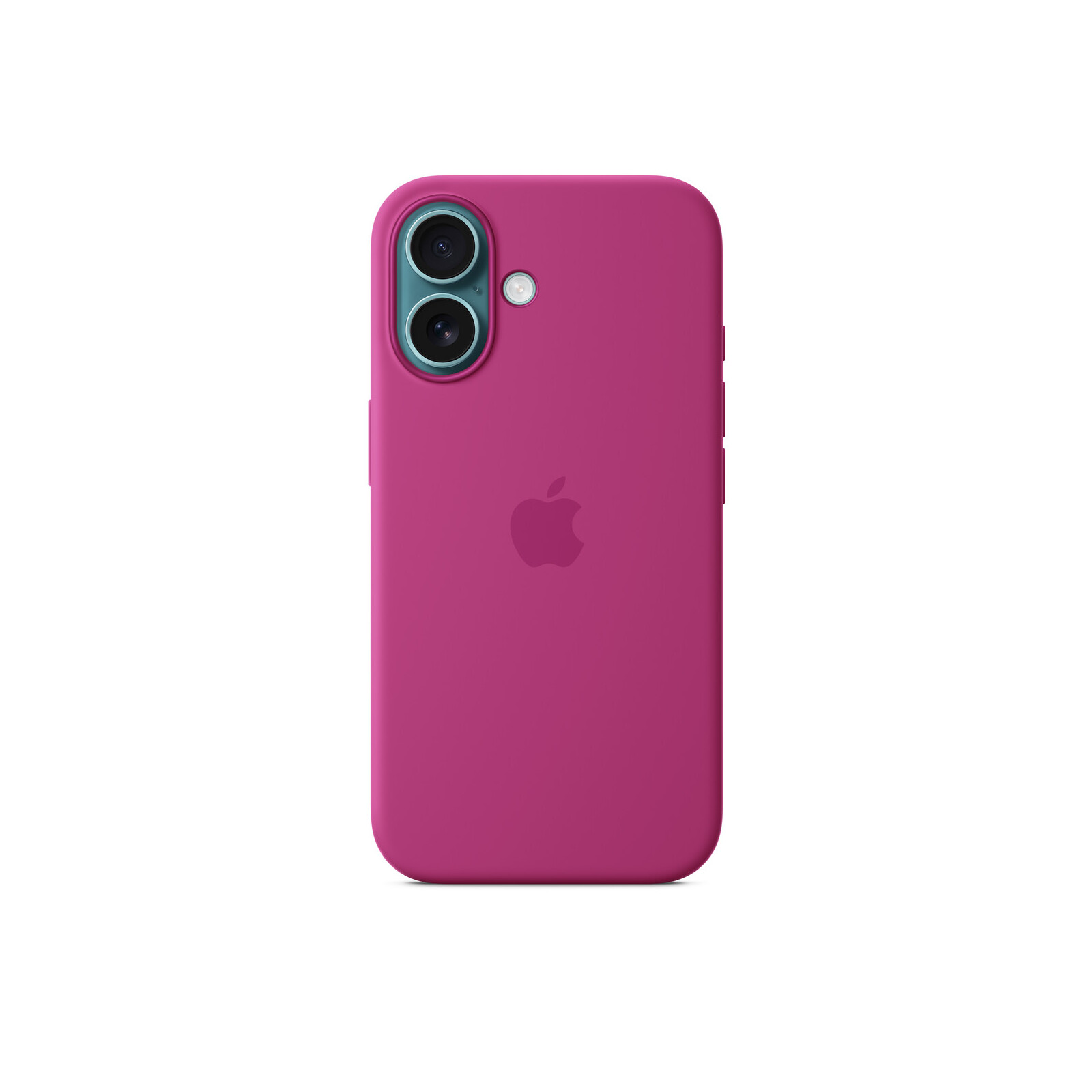 Apple iPhone 16 Silikon Case mit Magsafe fuchsia 