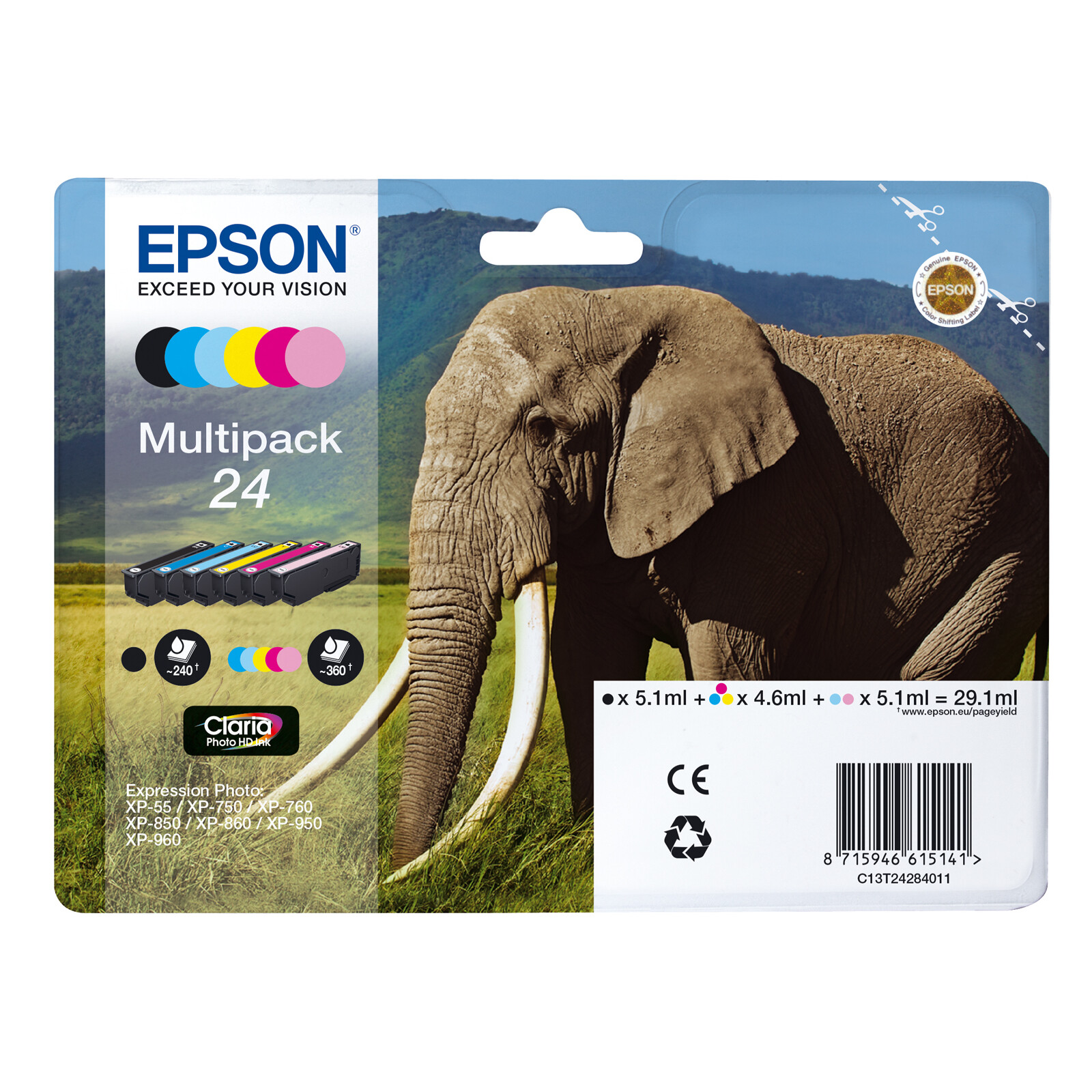 Epson 24 T2428 Tinte Multipack
