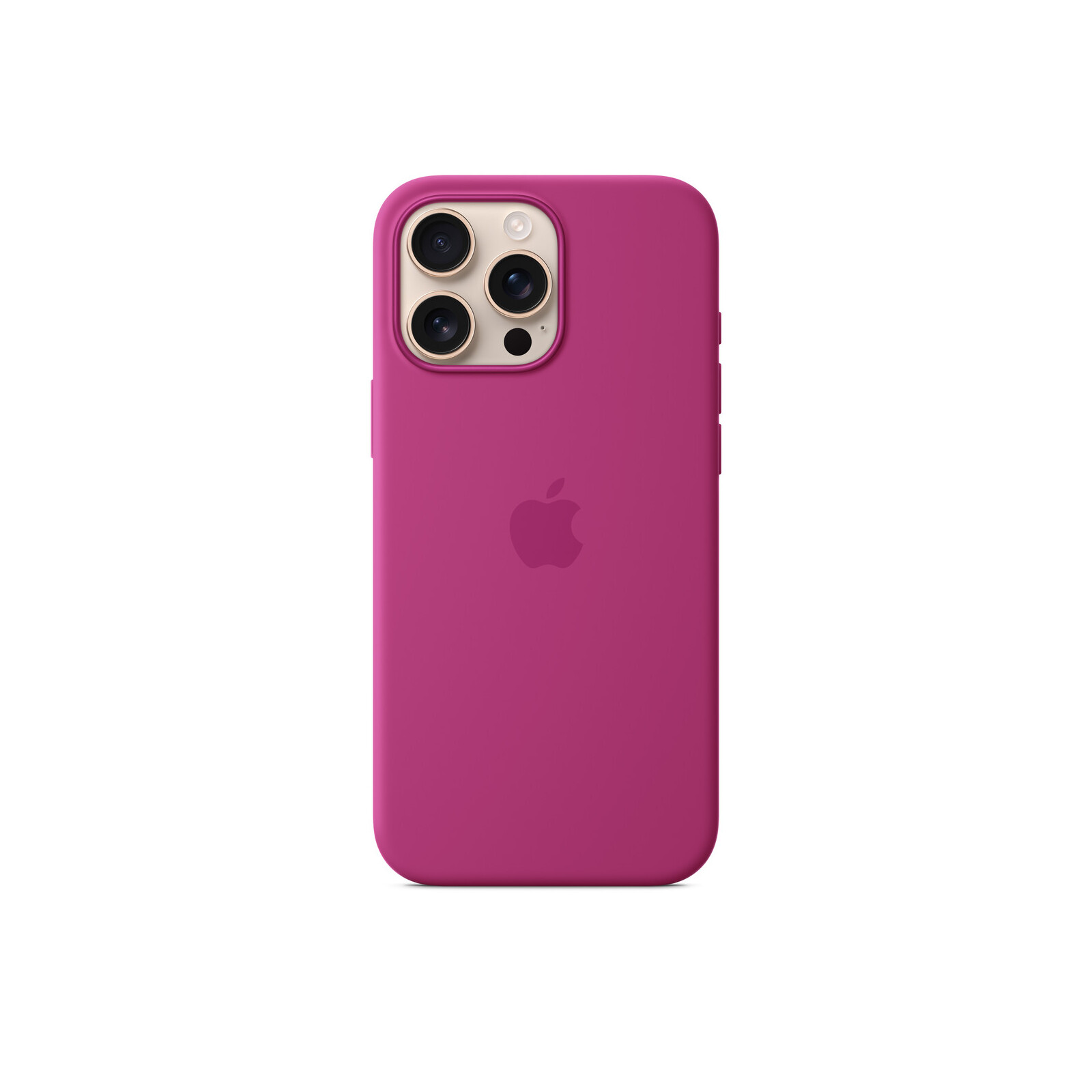 Apple iPhone 16 Pro Max Silikon Case mit Magsafe fuchsia
