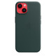 Apple iPhone 14 Leder Case mit MagSafe waldgrün